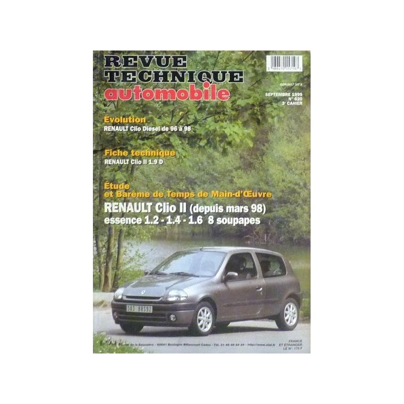  Rta 666.1 : Renault Clio 2, Essence phase 2, 1.2/1.4/1.6,  depuis 6/2001 - Collectif - Livres