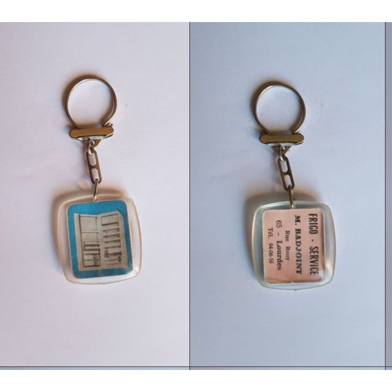 porte-clés Frigo Service, M. Badjoint, Lourdes (pc)