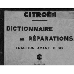 Citroën Traction avant 15 Six G et D, manuel de réparation