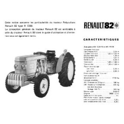 Renault 82, notice d'entretien