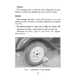 Citroën Traction 15 Six, notice d'entretien