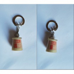 porte-clés pot yahourt Baïko, rouge (pc)