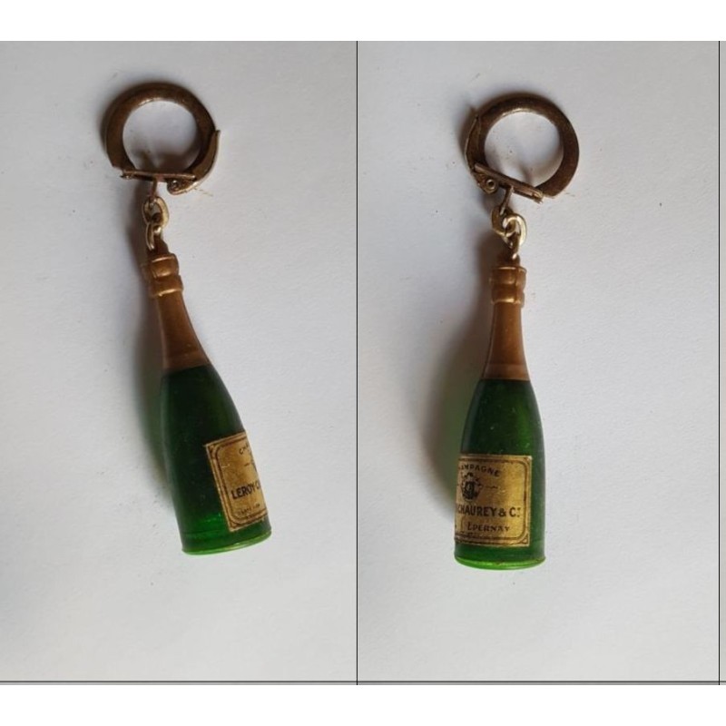 porte-clés bouteille Champagne Leroy Chauney, Epernay (pc)
