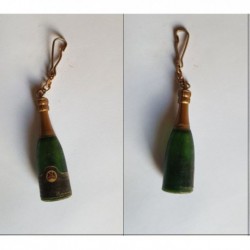 porte-clés bouteille champagne A Charbaut et Fils, Epernay (pc)