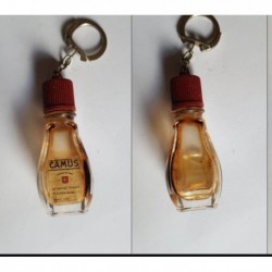 porte-clés bouteille verre, cognac Camus (pc)