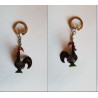 porte-clés Porto Diez, coq noir (pc)