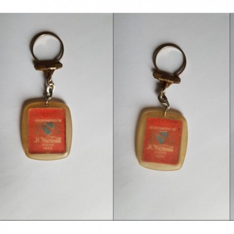 porte-clés bonbon H. Moinet, Vichy 1852 (pc)