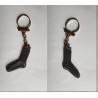 porte-clés chaussette Phildar Inusables, gris foncé (pc)