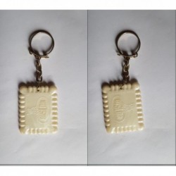 porte-clés biscuit Bislor, blanc (pc)