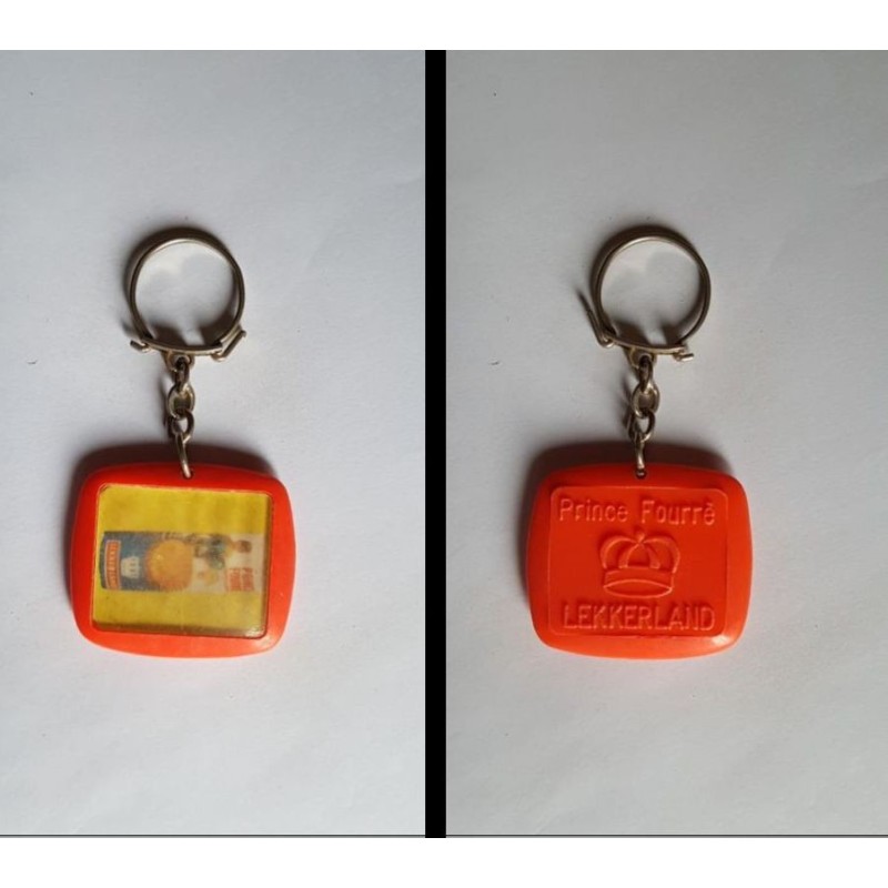porte-clés choco Prince Fourré, Lekkerland, orange (pc)