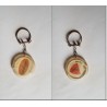 porte-clés Delgo, gaufres des Flandres, Ascq, rouge (pc)