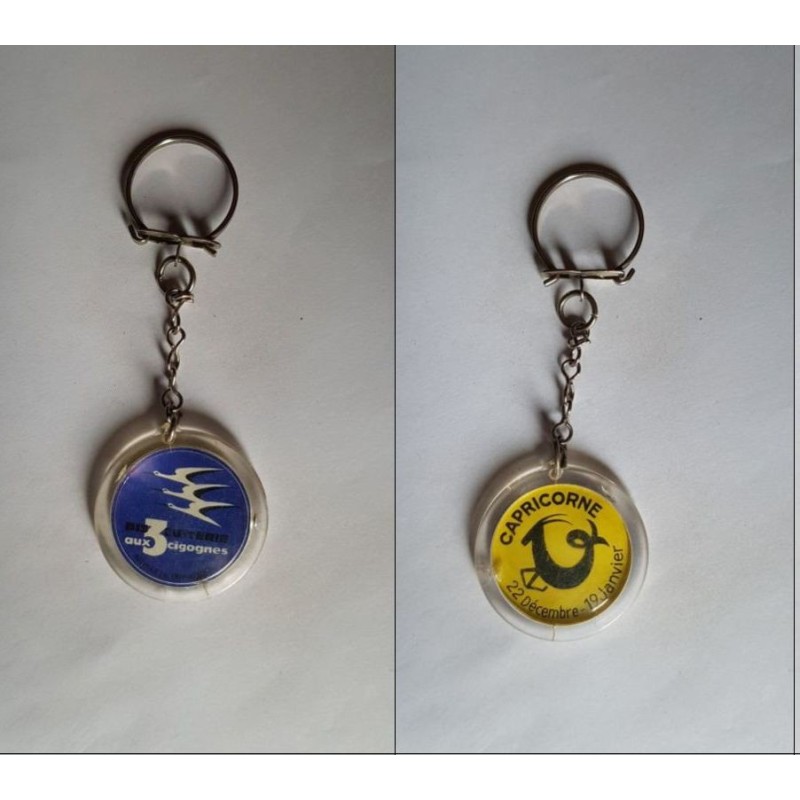 porte-clés Biscuiterie aux 3 Cigognes, zodiaque capricorne (pc)