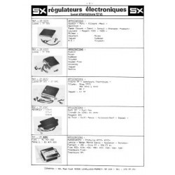 Sopartex SX, régulateurs électroniques
