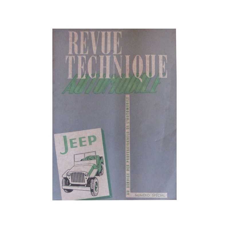 RTA Revue Technique Automobile Jeep Willys MB, Ford GPW
