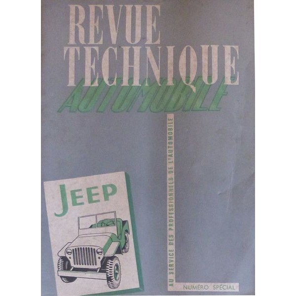 RTA Revue Technique Automobile Jeep Willys MB, Ford GPW
