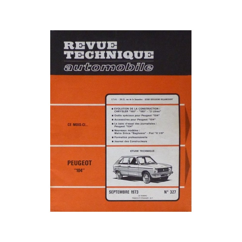 RTA Peugeot 104 5cv