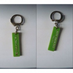 porte-clés chewing gum Clark’s, plastique vert (pc)