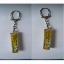 porte-clés chewing gum Wigg citroen, jaune (pc)