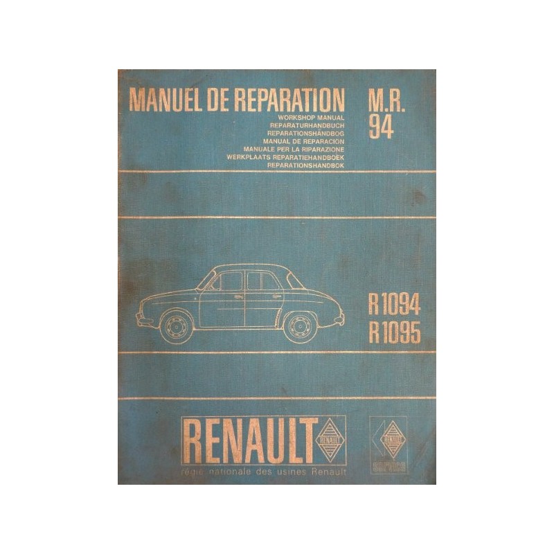 Renault Dauphine R1094, R1095, manuel de réparation