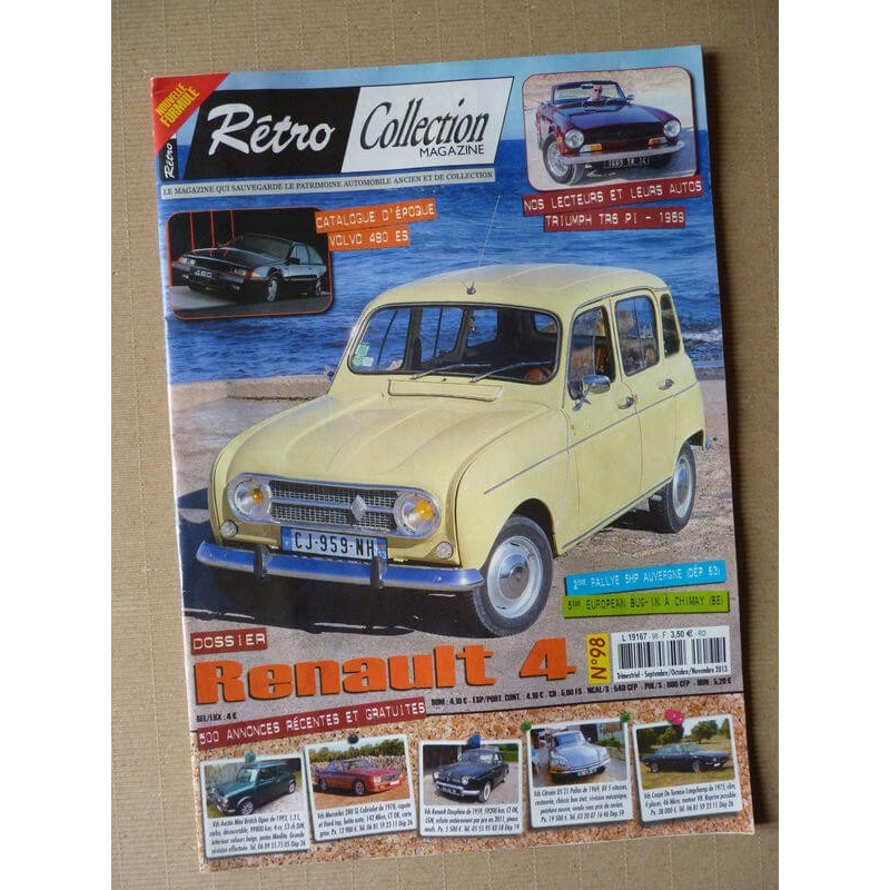 Rétro Collection n°98, les Renault 4, Triumph TR6 PI