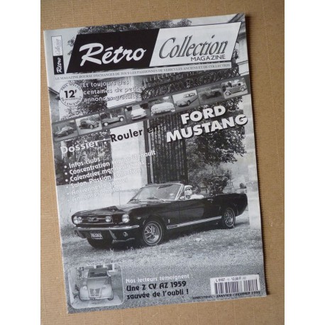 Rétro Collection n°15, Ford Mustang 1966, Citroën 2cv AZ de Jean-Jacques Fleury