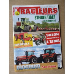 Tracteurs passion n°34, Babiole, Case IH Magnum, Steiger Tiger, John Deere Mannheim, 1922