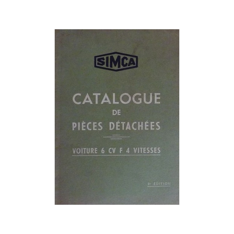 Simca Fiat 6cv, 508, Balilla, catalogue de pièces