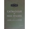 Simca Fiat 6cv, 508, Balilla, catalogue de pièces