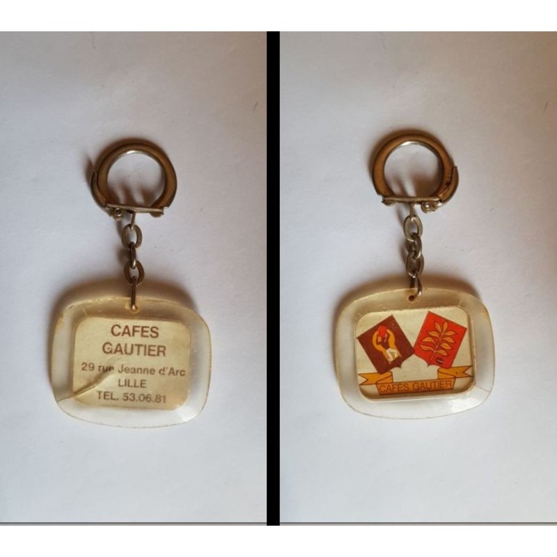 porte-clés cafés Gautier, Lille, emblème (pc)