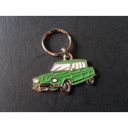 Porte-clés profil Citroen Ami 6 (vert)