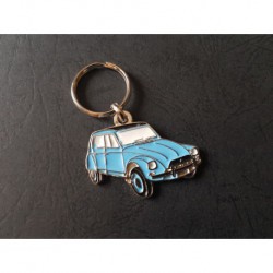 Porte-clés profil Citroen Dyane 4, 6 (bleu)