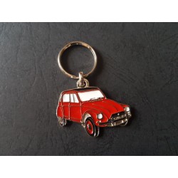 Porte-clés profil Citroen Dyane 4, 6 (rouge)