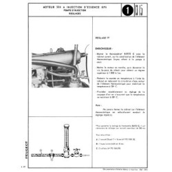 moteur à injection KF6 Peugeot 504, manuel de réparation