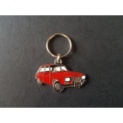 Porte-clés profil Renault 16, TL TS TX (rouge)
