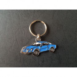 Porte-clés profil Alpine A110 berlinette 1300 1600 1600S (bleu)