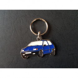 Porte-clés profil Renault Clio, RT RN S RL (bleu)