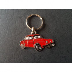 Porte-clés profil Renault Dauphine, Ondine (rouge)