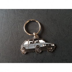 Porte-clés profil Volkswagen Golf GTi, LX (gris)