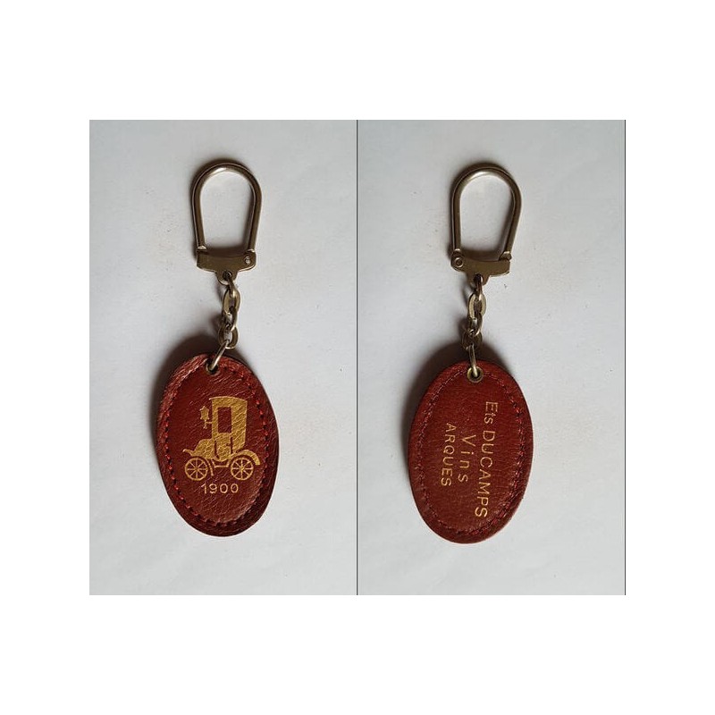 porte-clés Ets Ducamps, vins, Arques, tacot 1900 (pc)