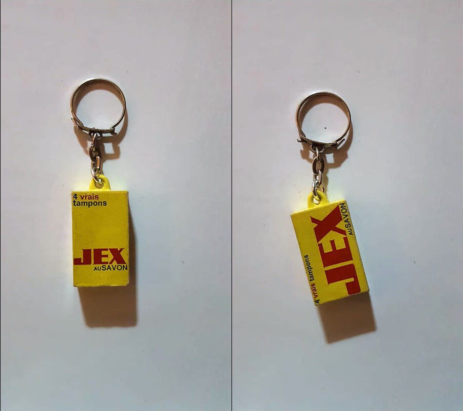 porte-clés boites tampons Jex au savon (pc) - RetroRepro