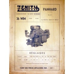 Zénith carburateurs 36 WIM