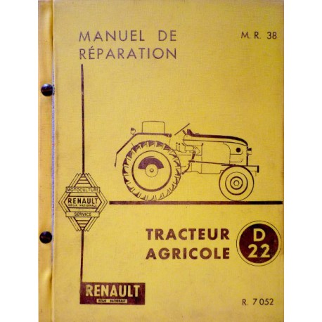 Renault D22, N72, E72, V72 (R7052), manuel de réparation