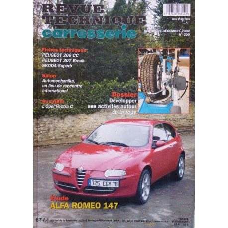 Technique carrosserie Alfa Romeo 147