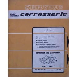 Technique carrosserie Mini 1959-70