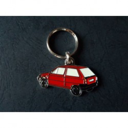 Porte-clés profil Citroen AX (rouge)