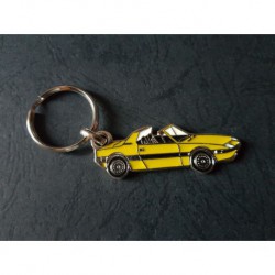 Porte-clés profil Fiat X1/9 (jaune)