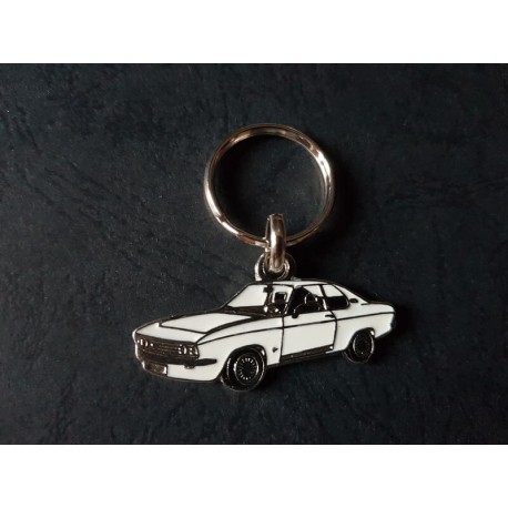 Porte-clés profil Opel Manta A (blanc)