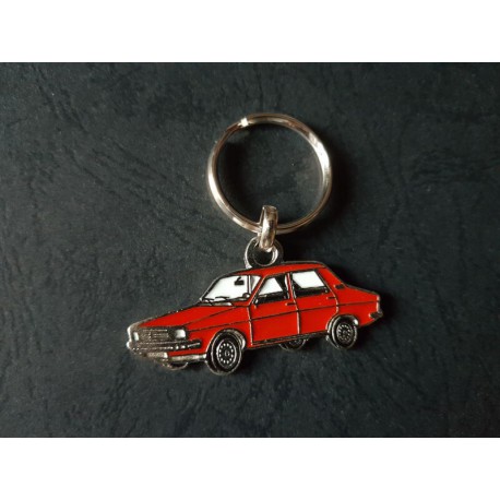 Porte-clés profil Renault 12, TL TS TR R12 (rouge)