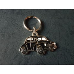 Porte-clés profil Renault 4cv (noir)