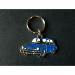 Porte-clés profil Simca 1100, 1100Ti, Ti, 1200 (bleu)